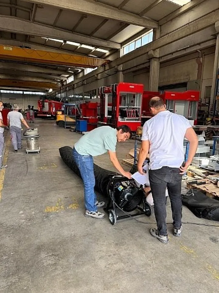 Volkan İtfaiye Exproof Duman Tahliye Fan Testi